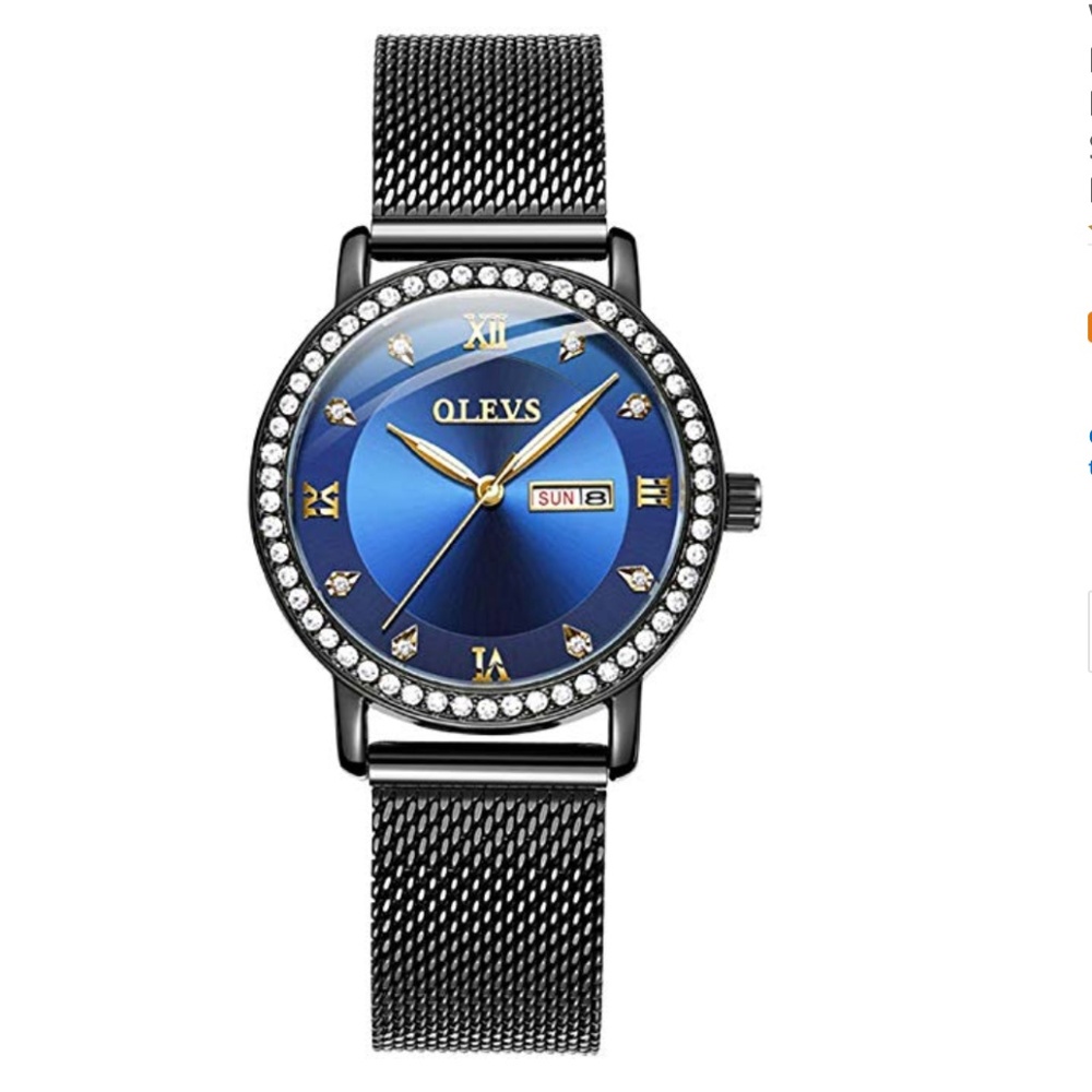Women's Watch Date Dial Rose Gold Stainless Steel